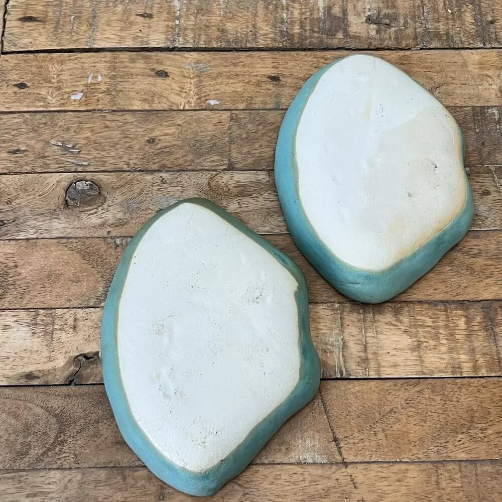 Studio Art Pottery Clay Trinket Dishes Set of 2 7
